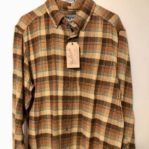 NWT Mens Woolrich Flannel Button Down
